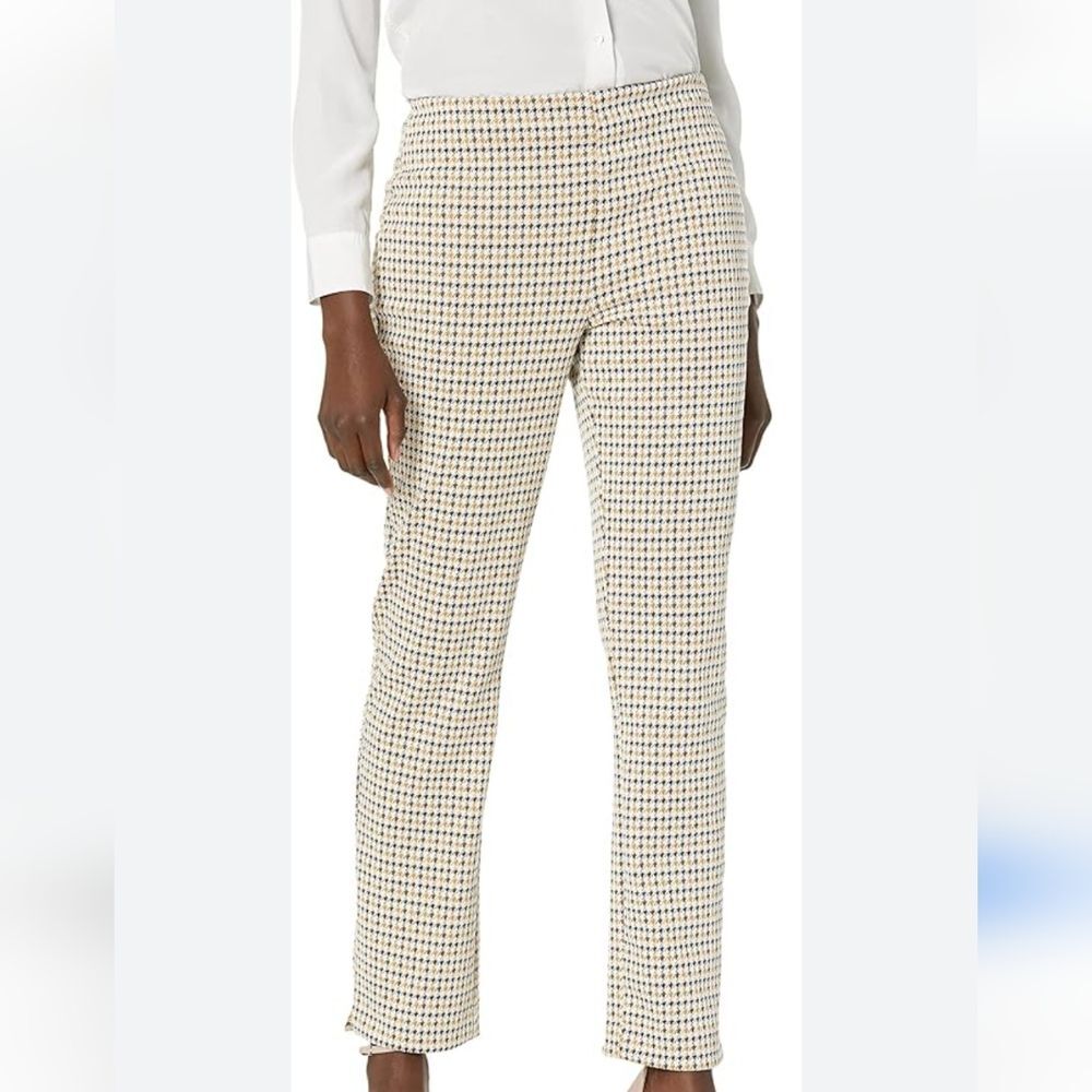 Lysse pants houndstooth yellow sz S  miller treggings gold check slimming